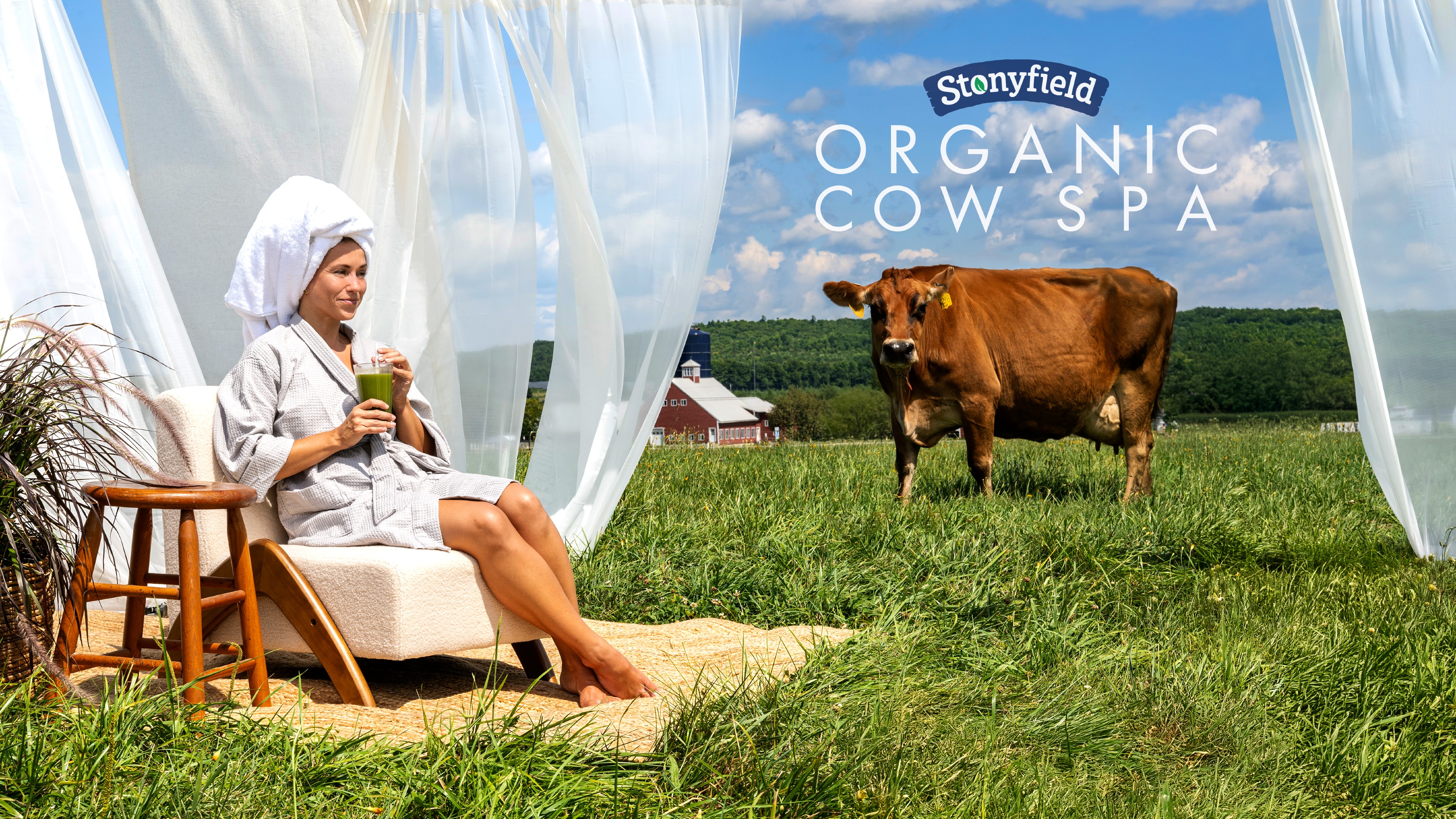 Stonyfield Organic Launches First-Ever Organic Cow Spa, Inspired by the Cow Care Behind Organic Farming